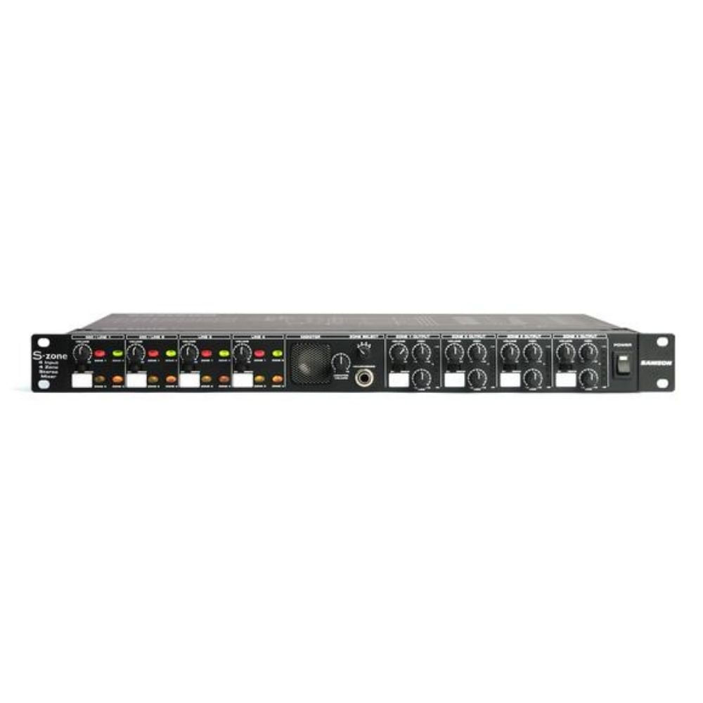 4 Input y 4 Zone Stereo Mixer Samson S-zone
