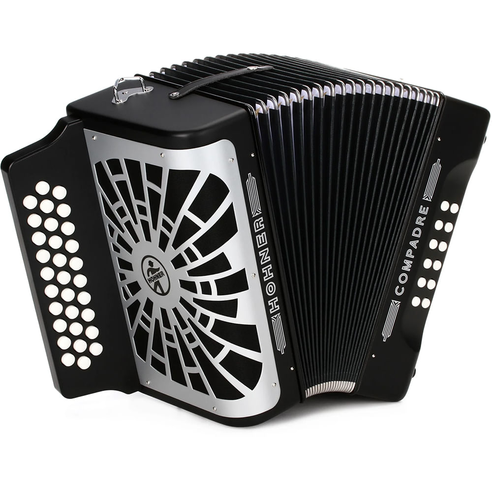 Acordeón Diatónico Hohner Compadre FBbEb - A48421 - Negro