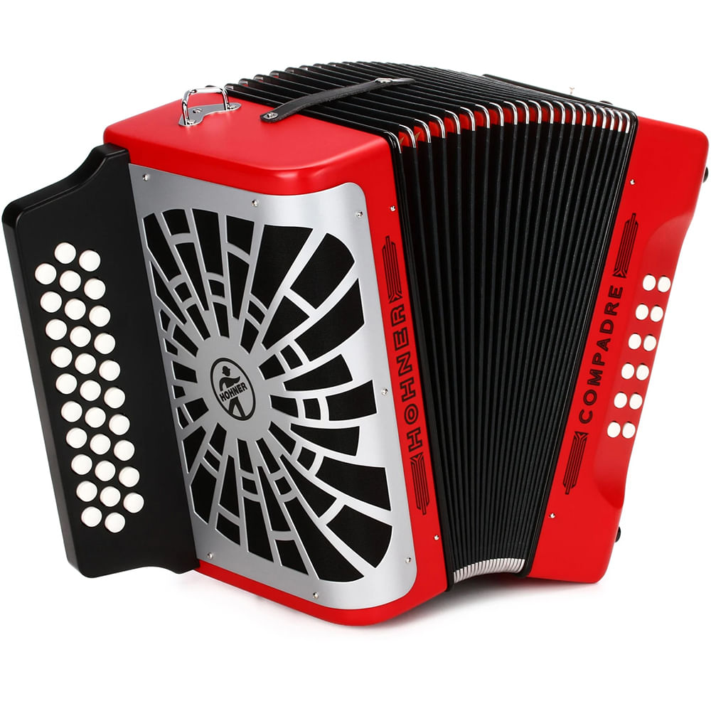 Acordeón Diatónico Hohner Compadre FBbEb - A48441 - Rojo