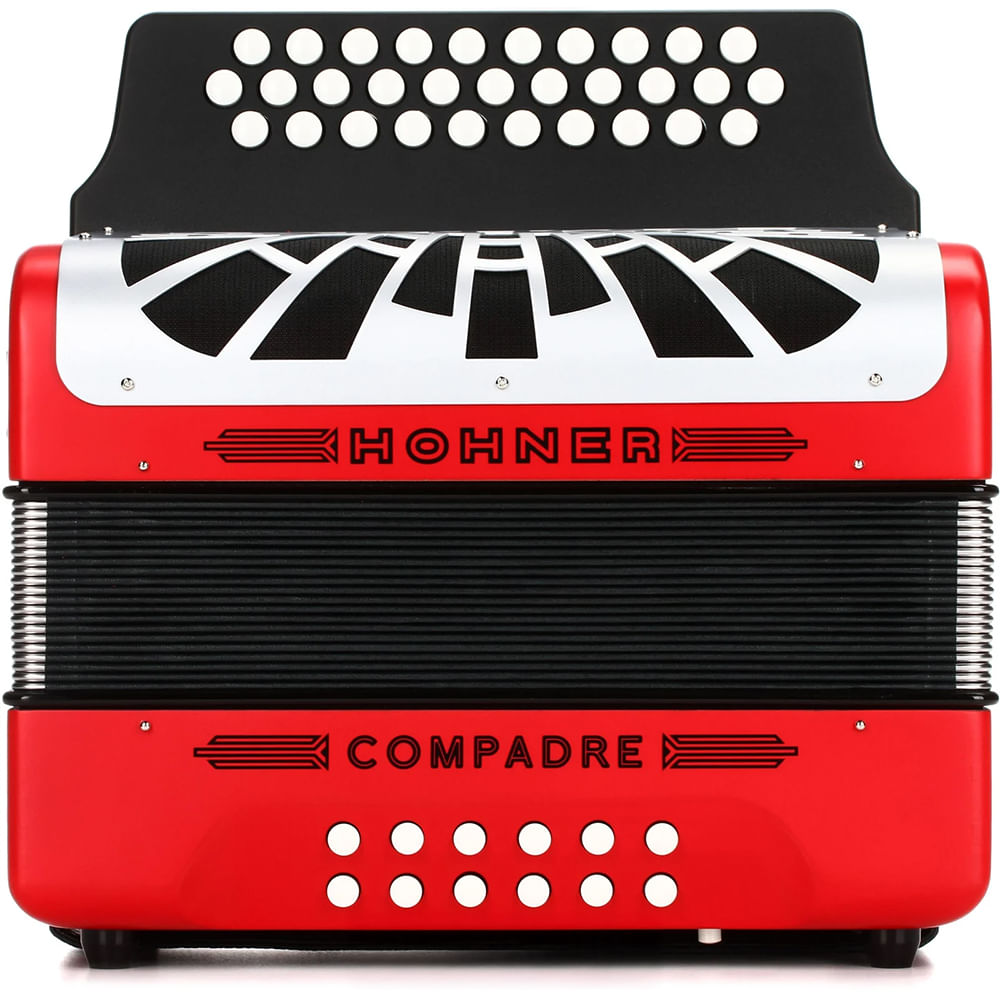 Acordeón Diatónico Hohner Compadre FBbEb - A48441 - Rojo foto 3