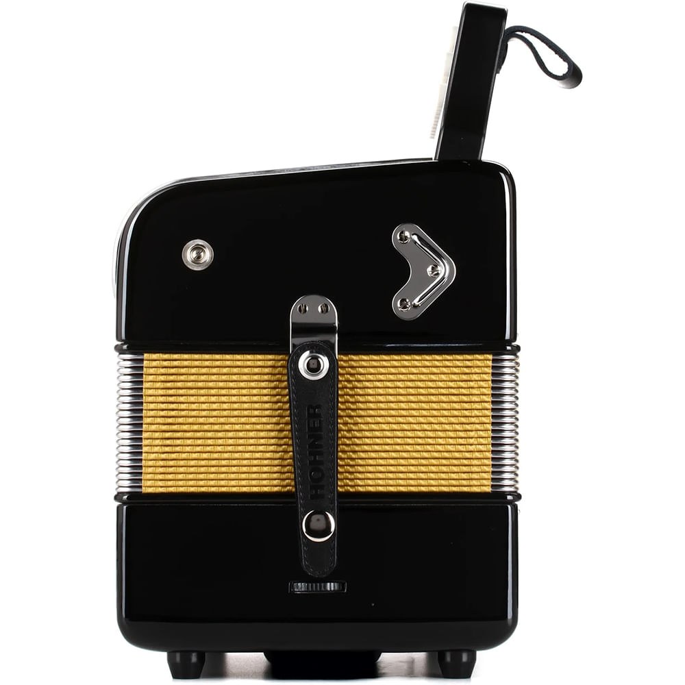 Acordeón Diatónico Hohner Corona II FBbEb - A56411 - Negro Lacado foto 4