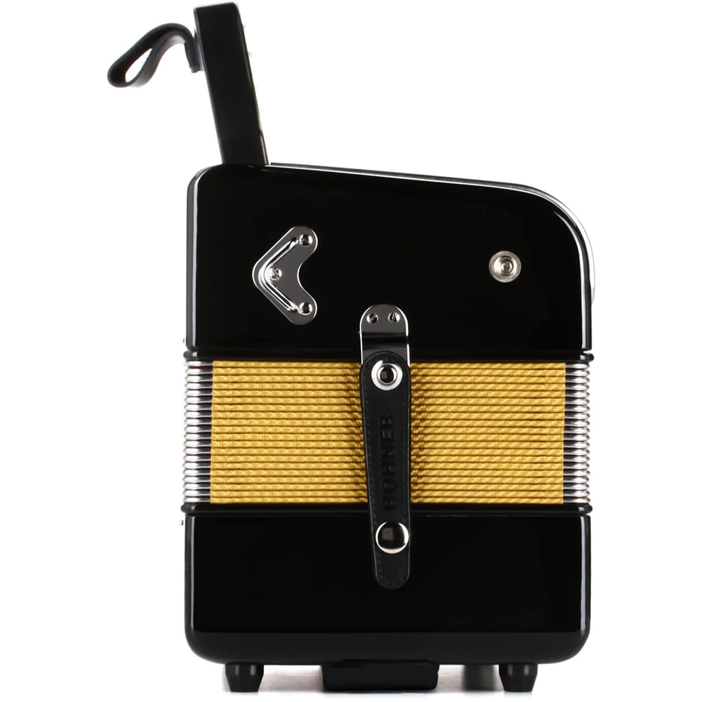 Acordeón Diatónico Hohner Corona II FBbEb - A56411 - Negro Lacado foto 5