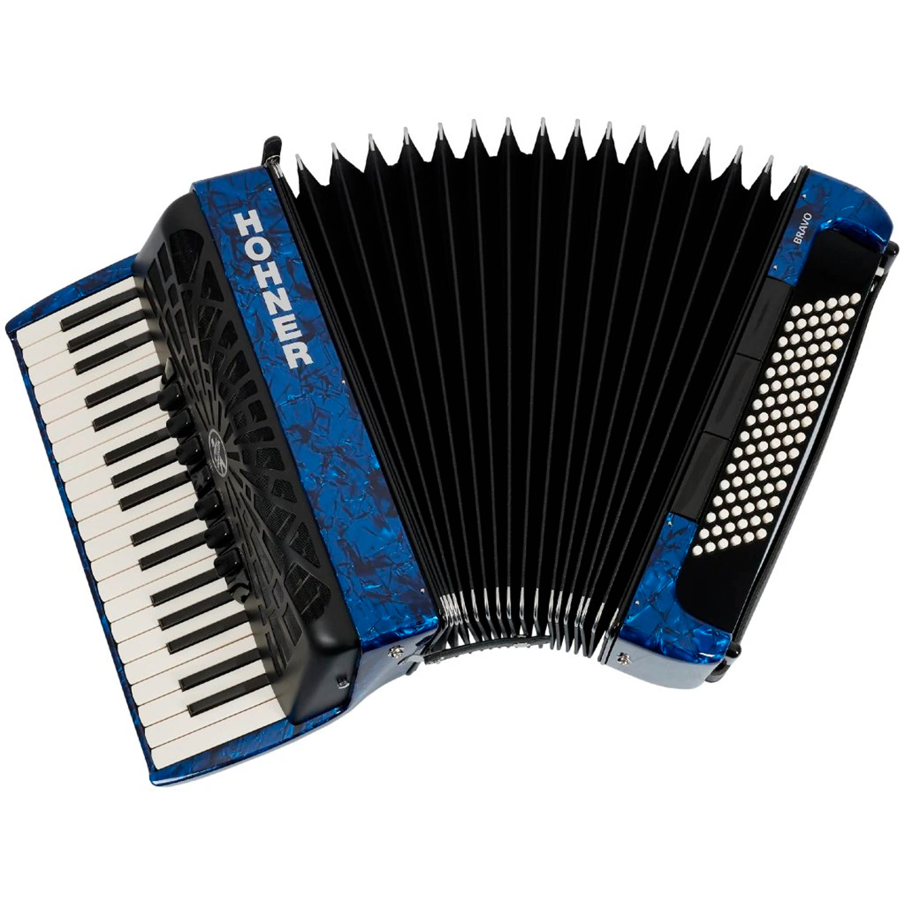 Acordeon Hohner A16742 Bravo III 96 - Blue foto 2