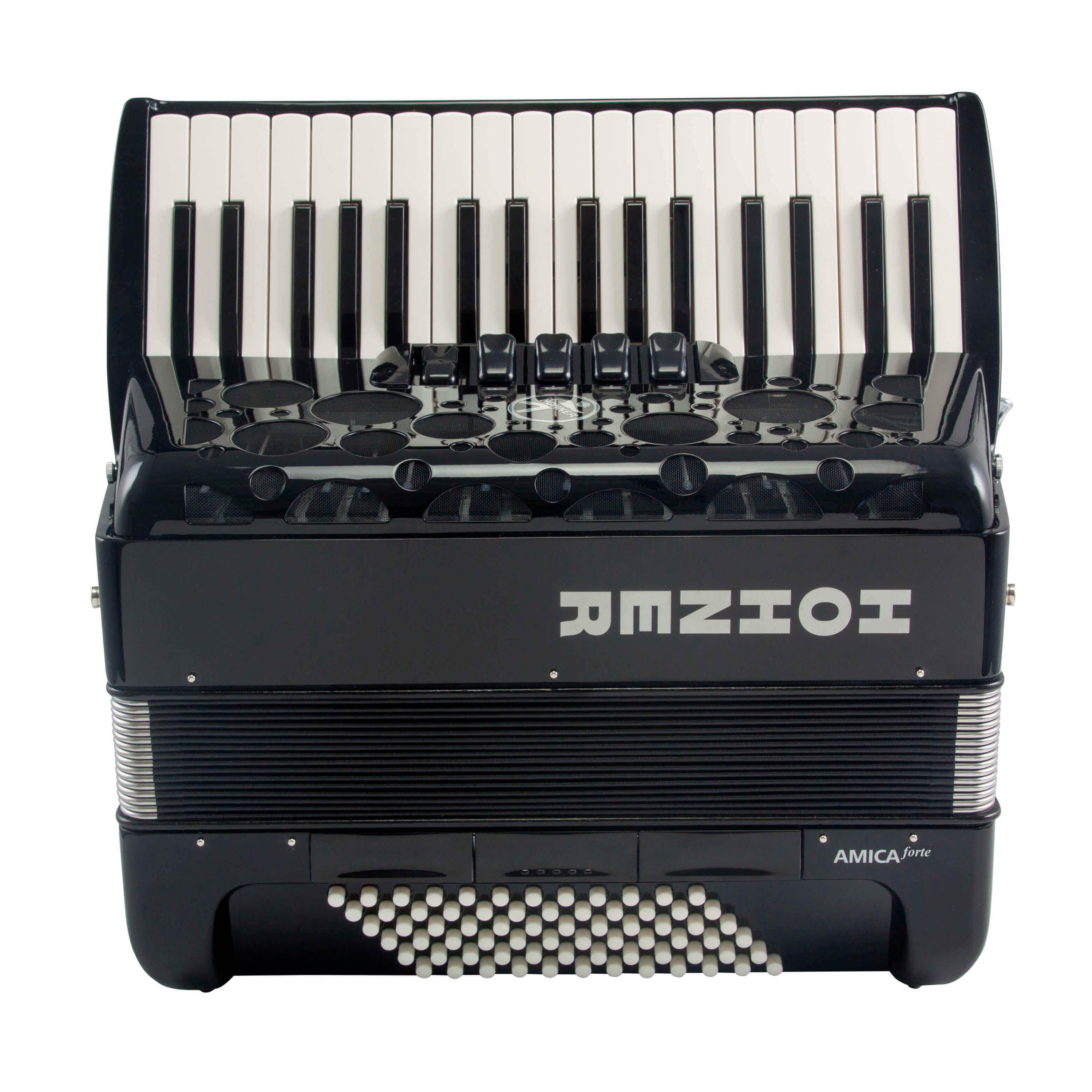 Acordeón hohner Amica forte III 72 - Black foto 2