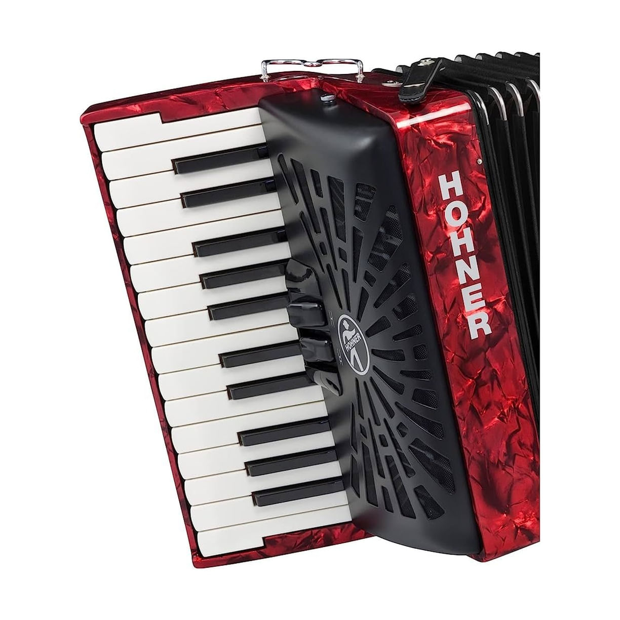 Acordeón Hohner Bravo II 48 - Rojo foto 2
