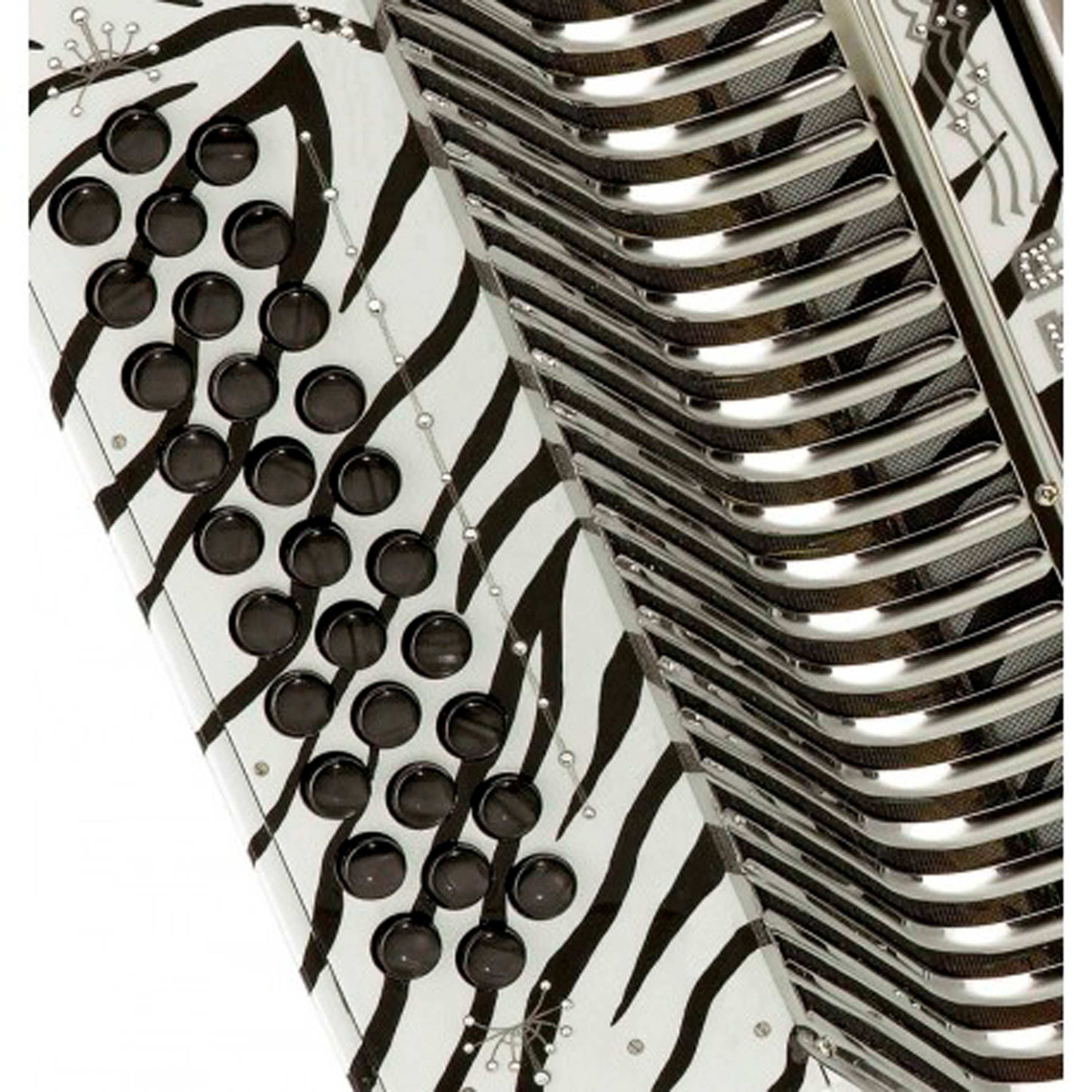 Acordeón Hohner Corona II Los Tigres del Norte Fa Sib Mib - White foto 5
