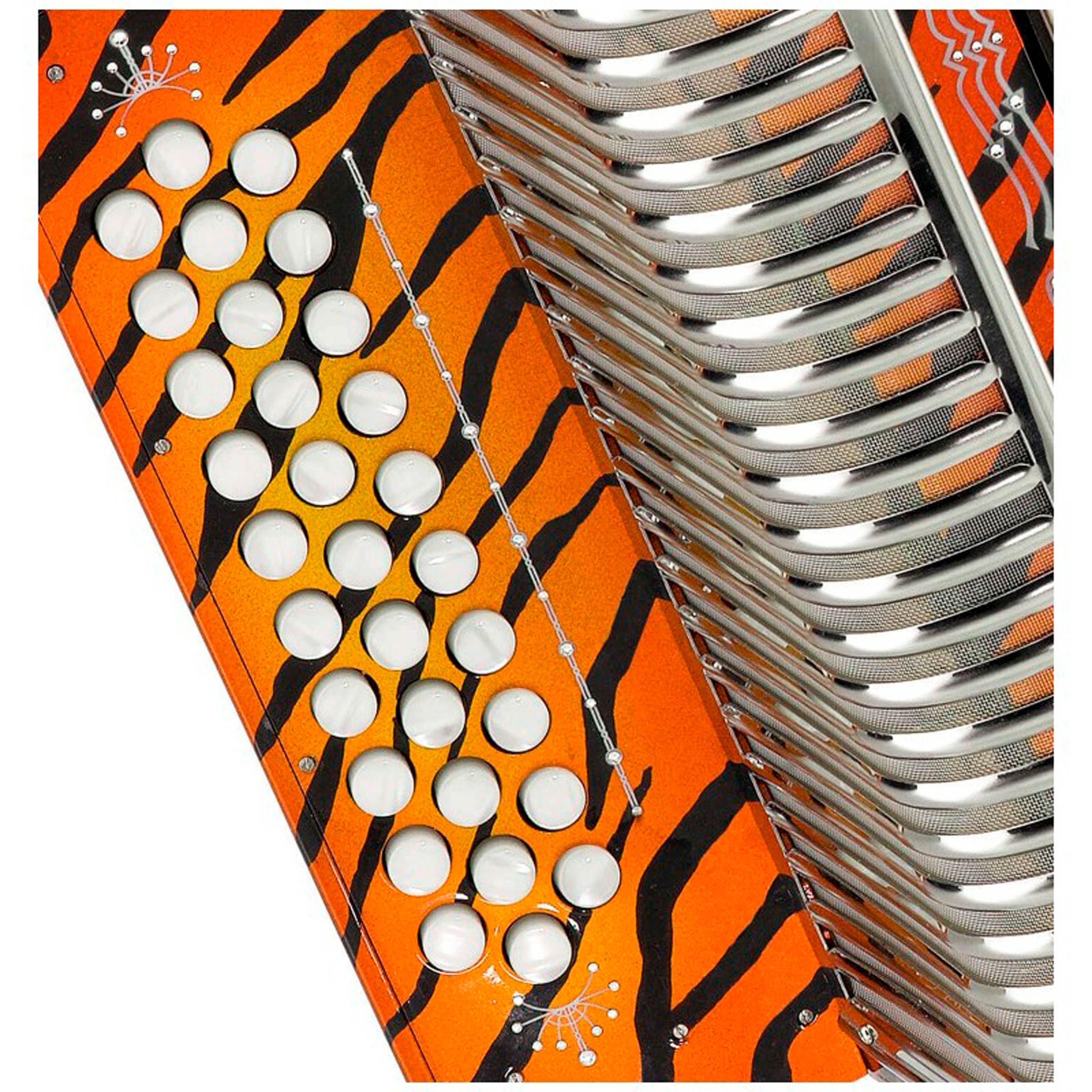 Acordeón Hohner Corona II Los Tigres del Norte - Orange foto 2