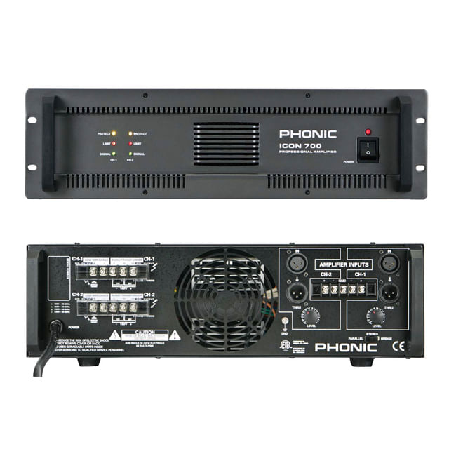 Amplificador de potencia Phonic ICON 700 foto 2