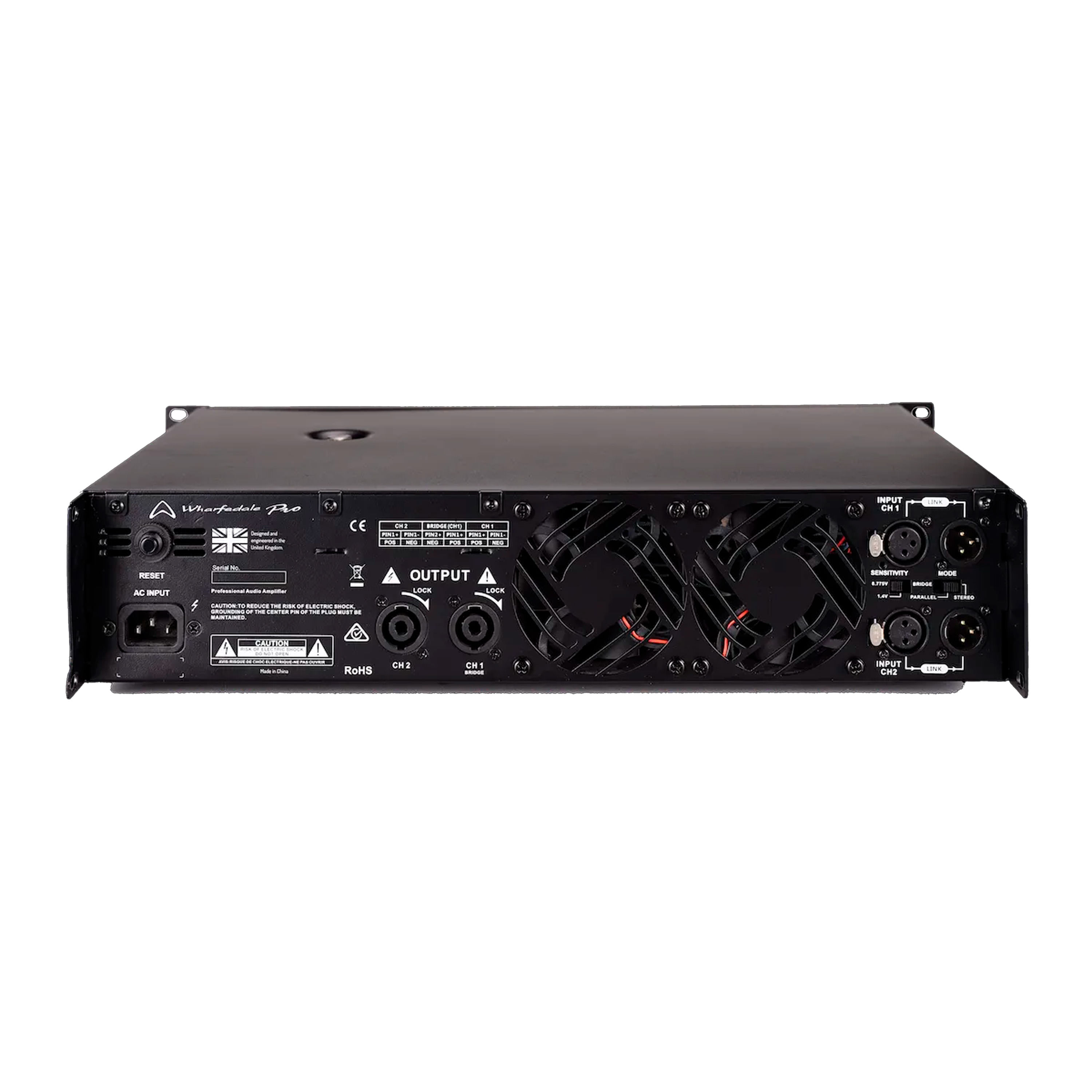 Amplificador de potencia Wharfedale XR1500 color negro foto 2