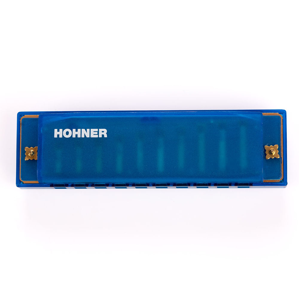 Armónica Diatónica En C Hohner Translucent M5252 - Azul foto 2