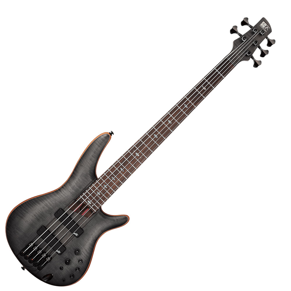 Bajo Eléctrico 5 Cuerdas Ibanez SR Premium SR1455DW - Transparent Gray Flat