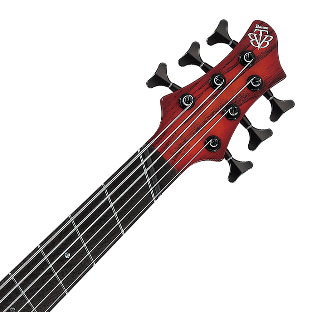 Bajo Eléctrico 6 Cuerdas Ibanez BTB Workshop BTB866MS - Brown Topaz Burst Flat foto 3
