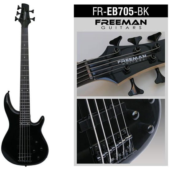 Bajo eléctrico Freeman FREB705 5 cuerdas - Black