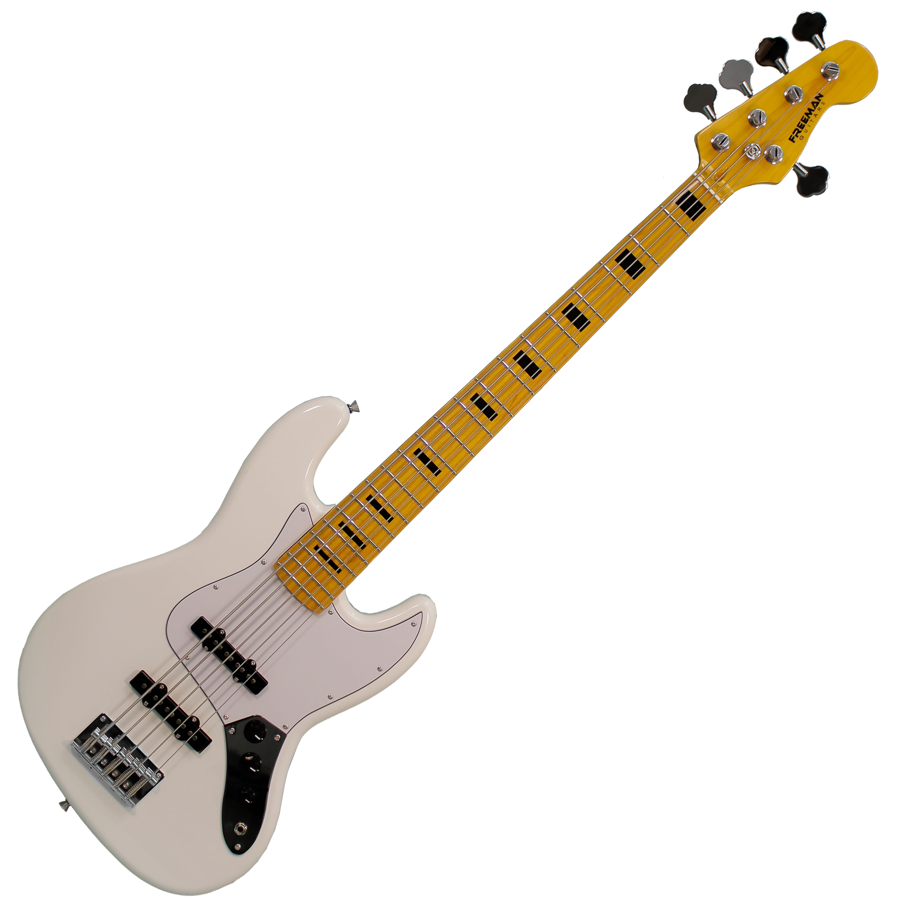Bajo Eléctrico 5 Cuerdas Freeman Jazz Bass JB5MP - White