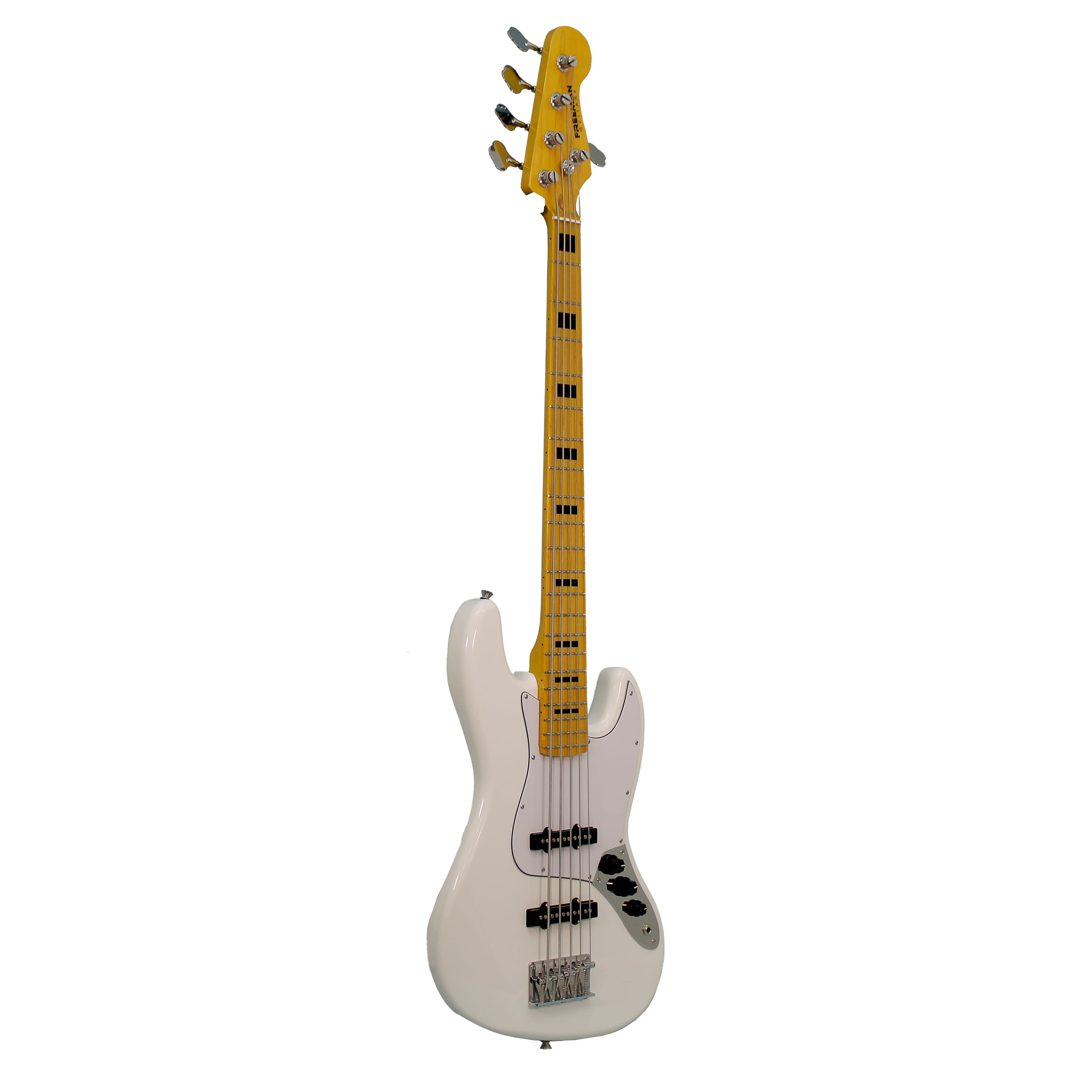 Bajo Eléctrico 5 Cuerdas Freeman Jazz Bass JB5MP - White foto 2