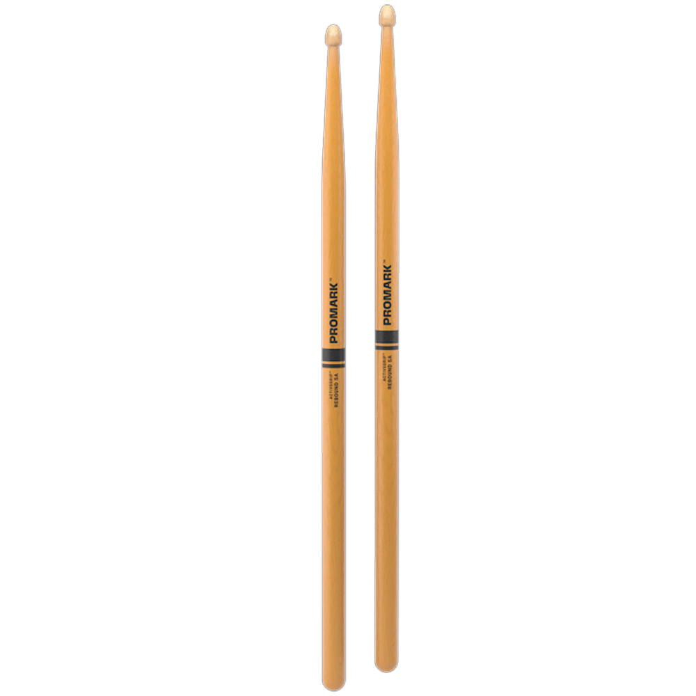 Baqueta Punta Madera Promark 5A ActiveGrip R5AAGC