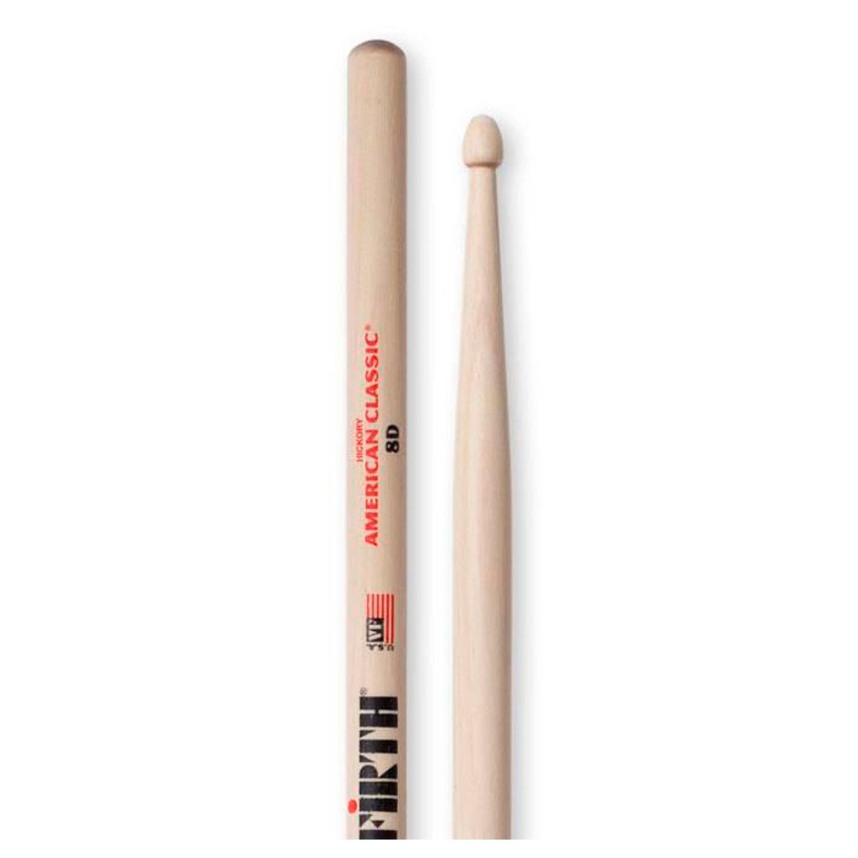Baqueta Vic Firth 8D con punta de madera - serie American Classic foto 2