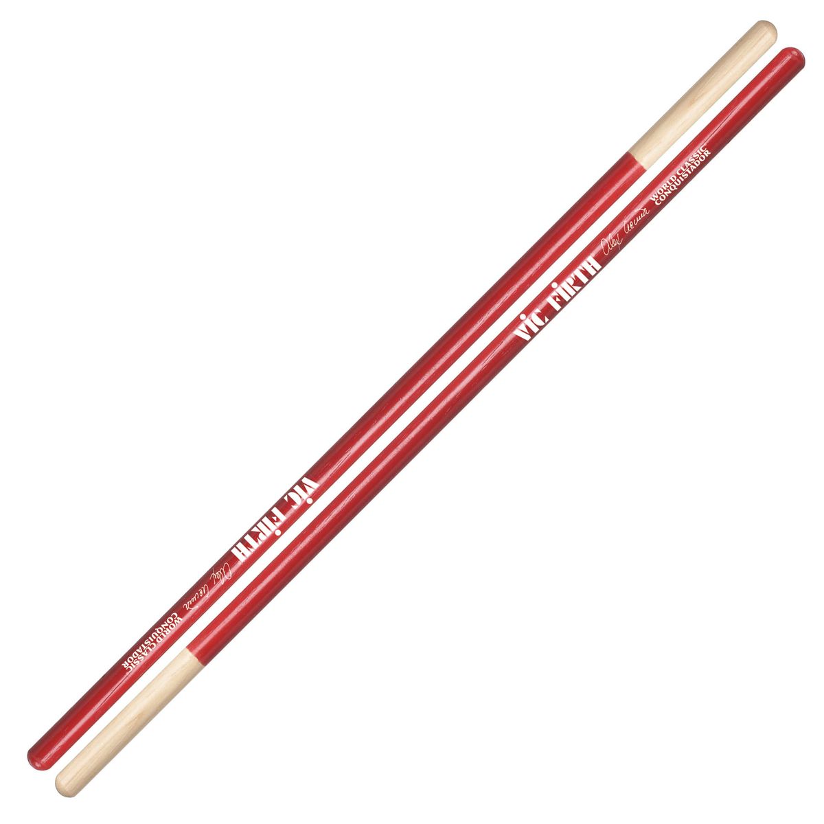 Baquetas para timbal Vic Firth SAA Alex Acuña Conquistador Red World Classic