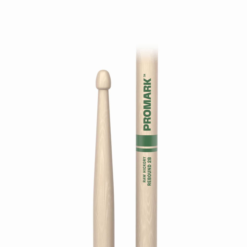 Baquetas ProMark 2B punta de madera Rebound Raw Hickory RBHR625AW foto 4