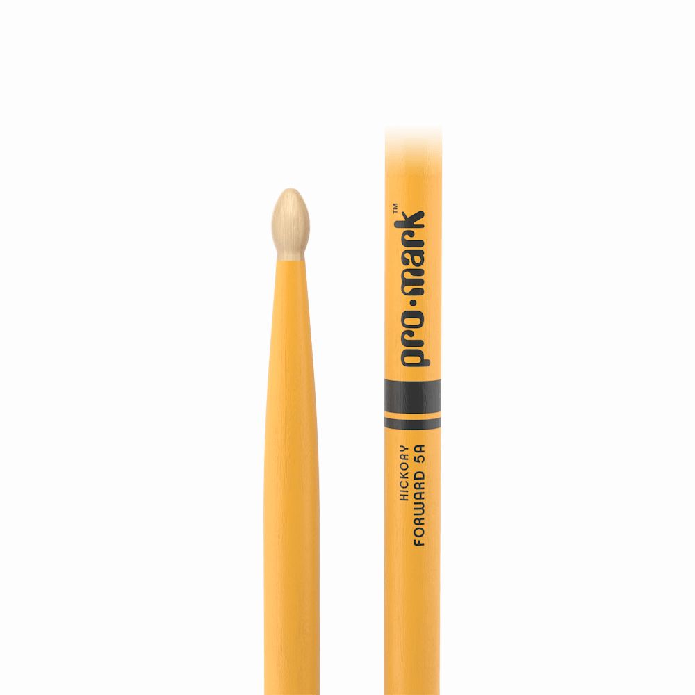 Baquetas ProMark 5A punta de madera color amarillo foto 5