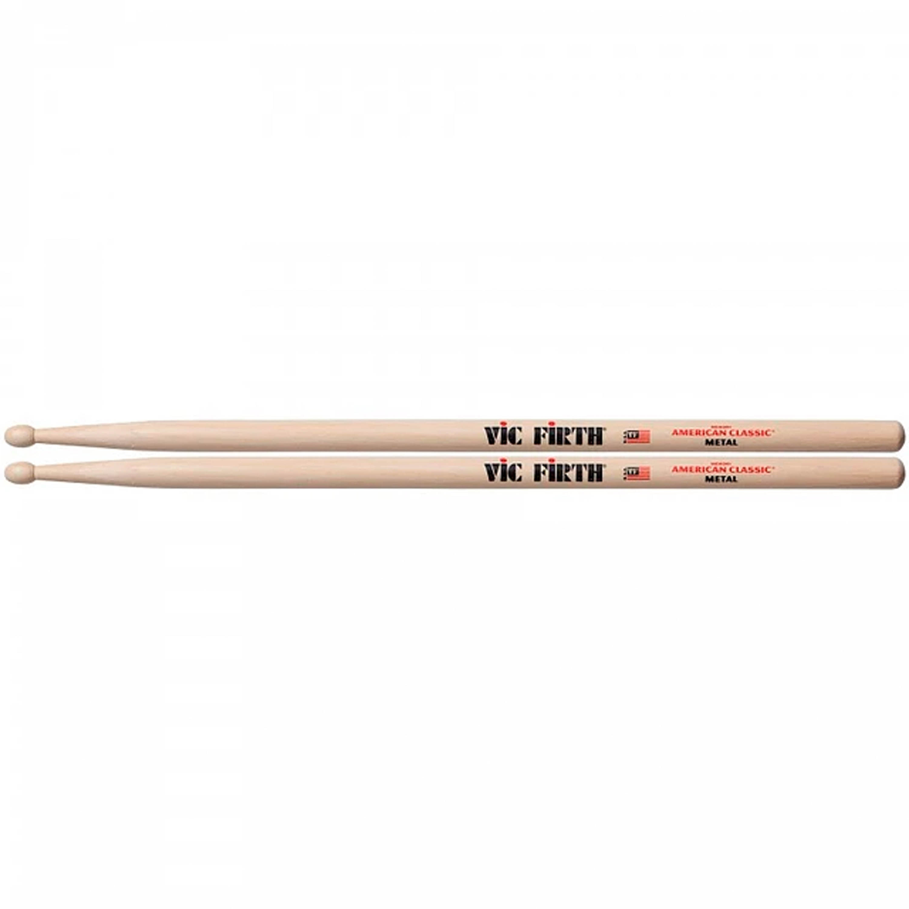 Baquetas Vic Firth American Classic Metal - punta de madera