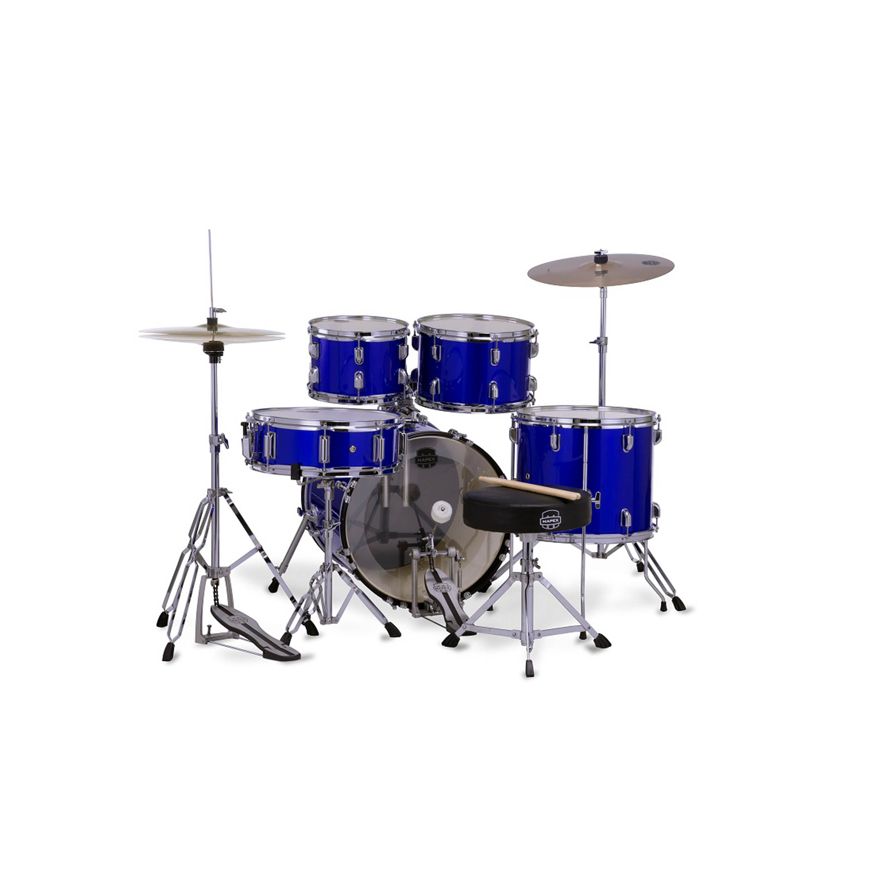 Batería acústica Mapex Serie Comet CM5295FTC - Indigo Blue foto 2