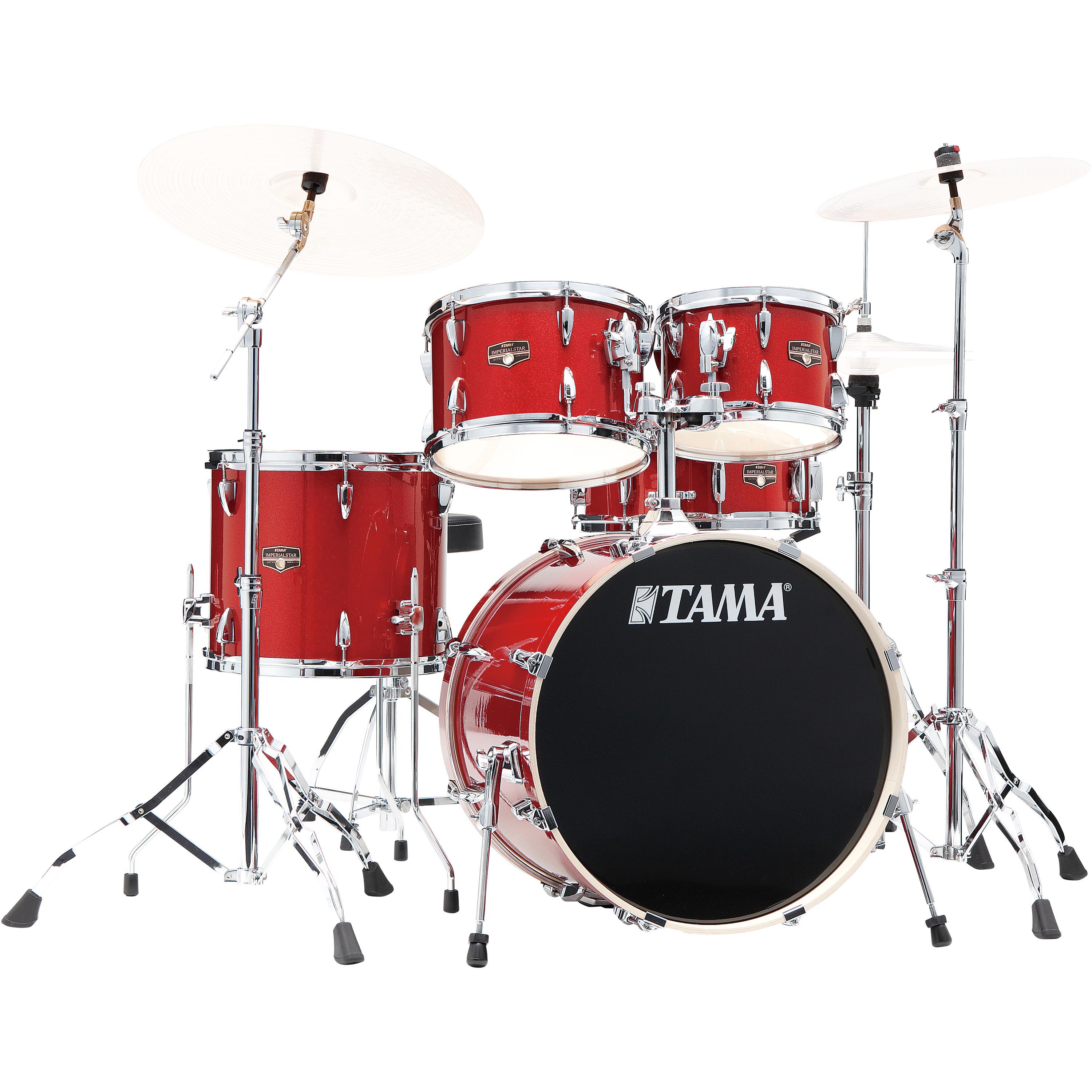 Batería acústica Tama Imperialstar IP50H6W 5 piezas - Rock Burnt Red Mist