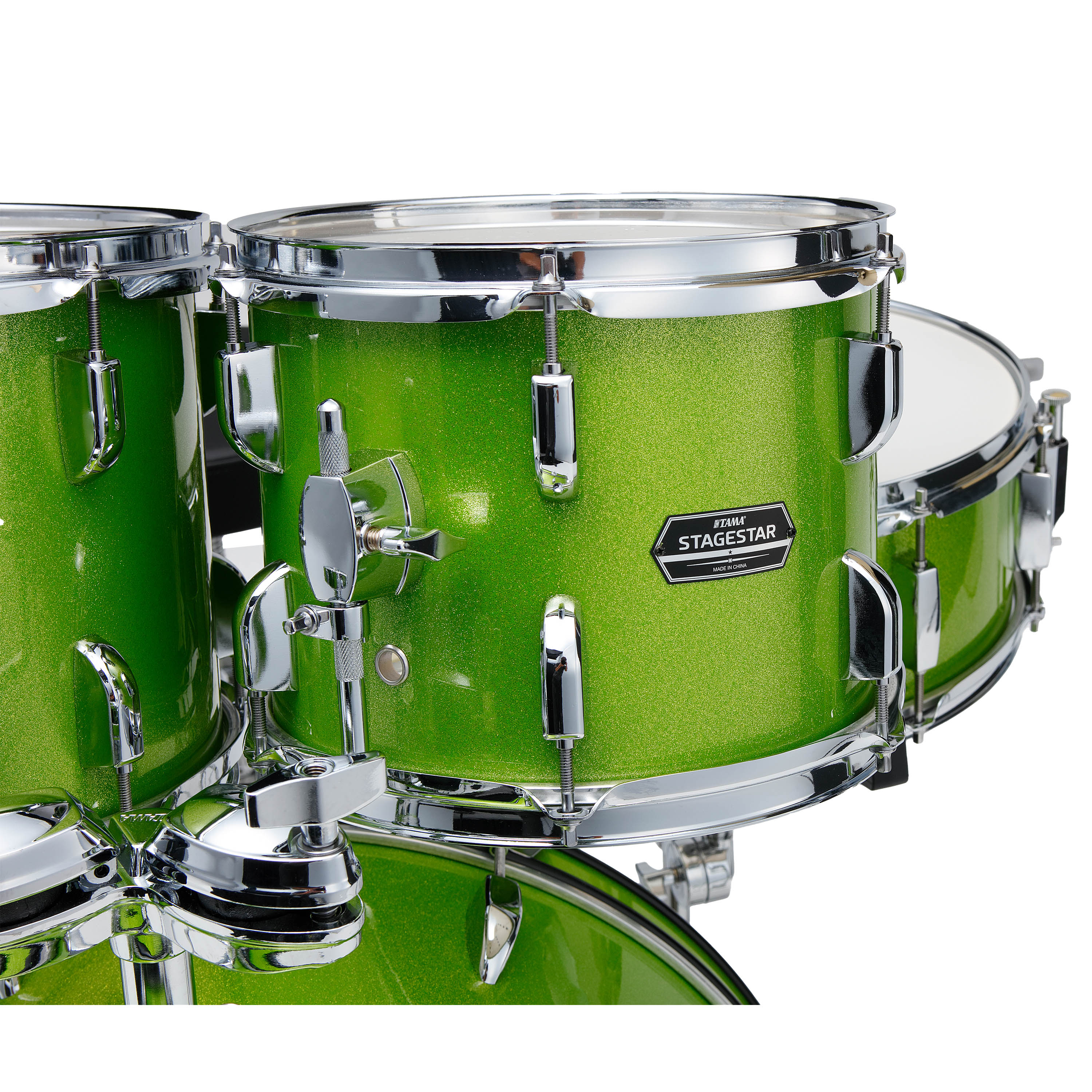 Batería acústica TAMA Stagestar ST52H5 5 piezas - Lime Green Sparkle foto 3