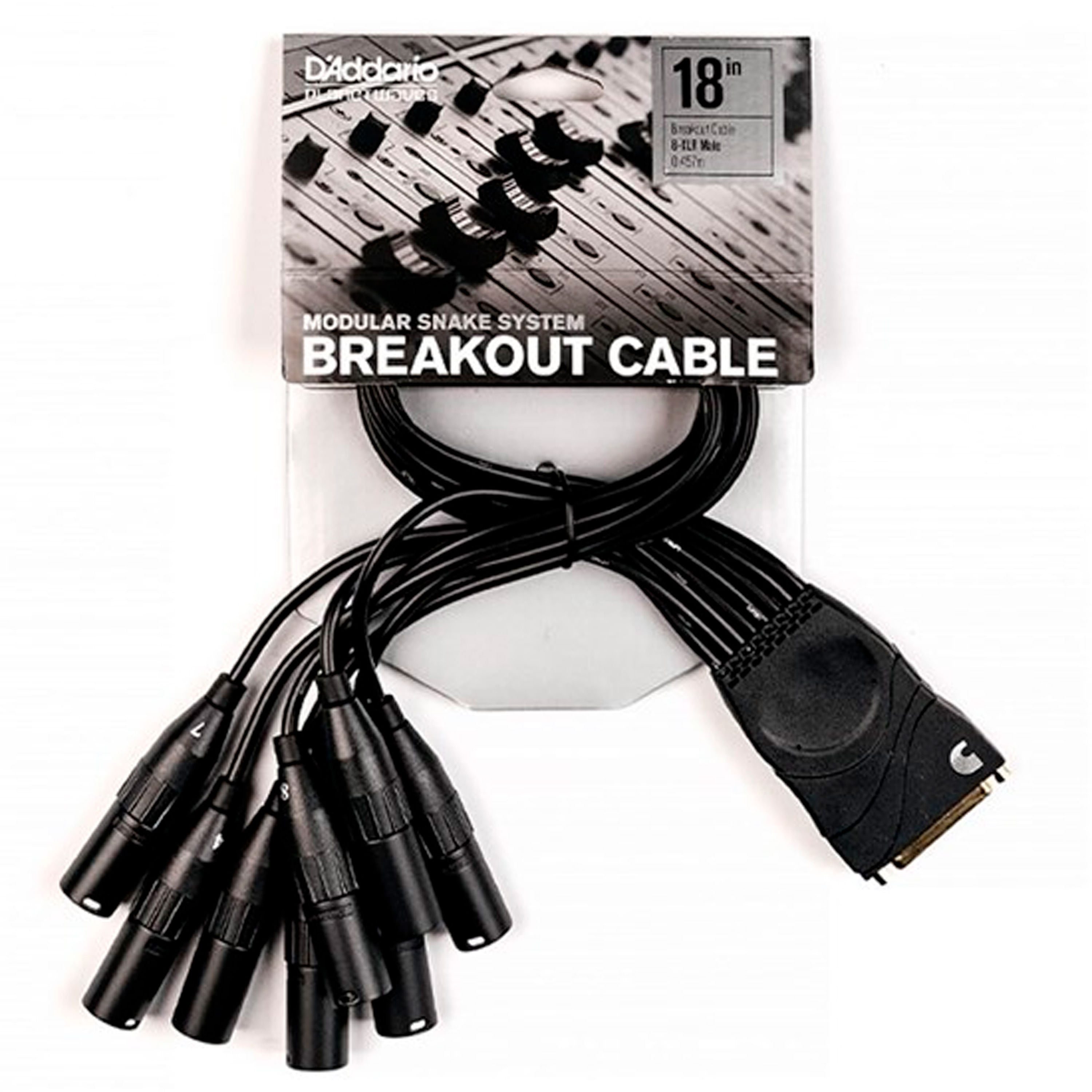 Cable D'Addario PW-XLRMB-01 de DB25 a XLR macho 50 cm foto 2