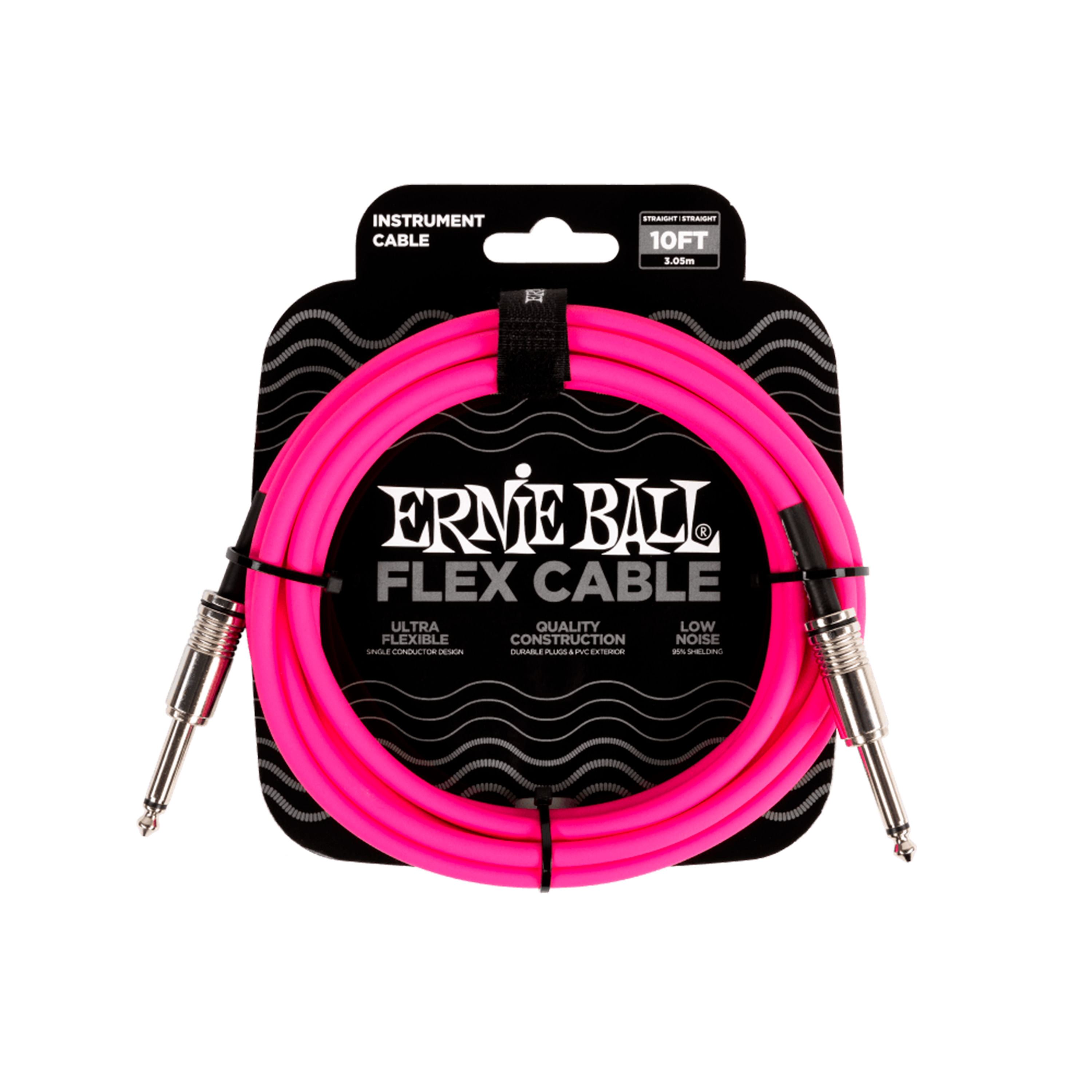 Cable de instrumento Ernie Ball P06413 color rosado