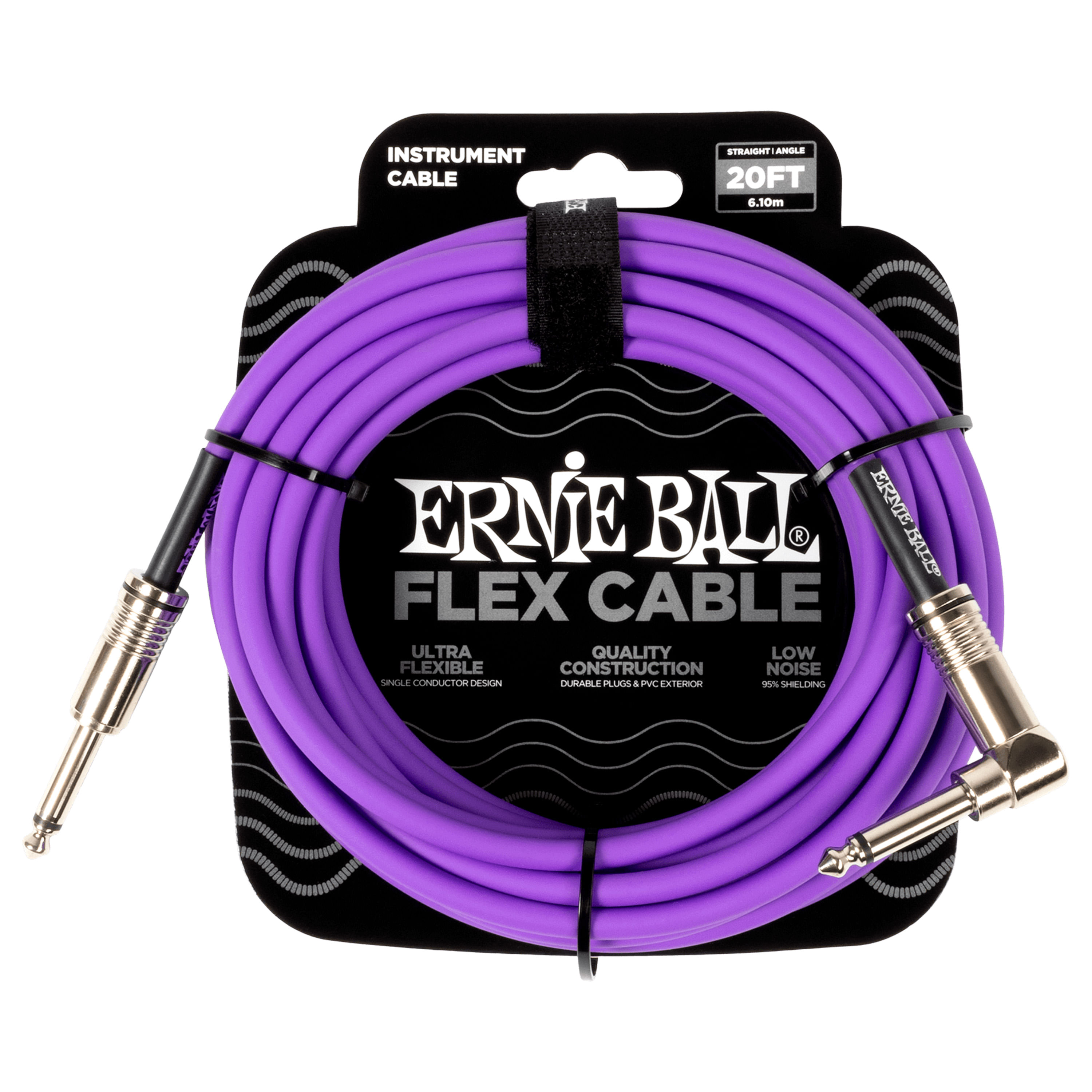 Cable de instrumento Ernie Ball P06466 de 6 metros morado