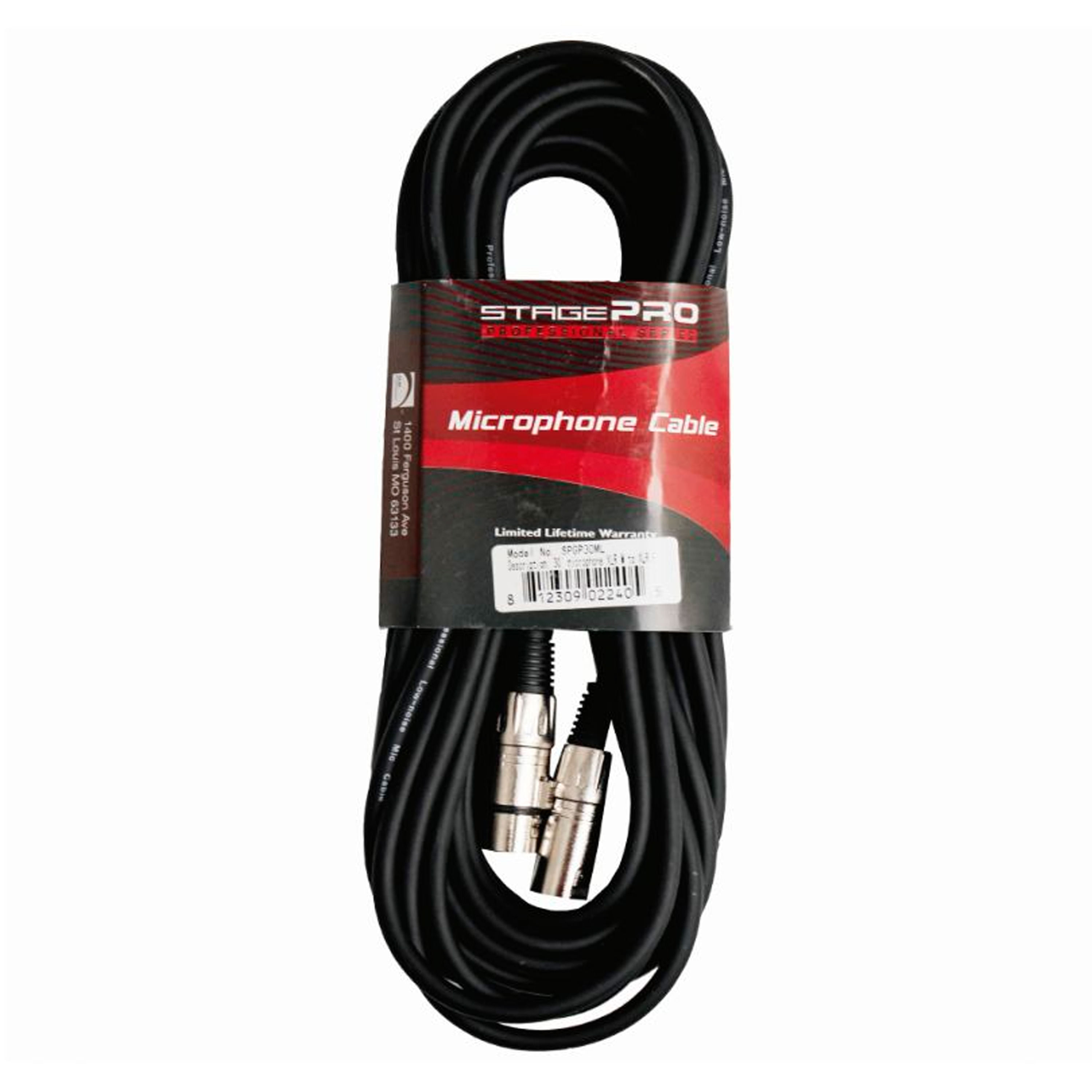 Cable de micrófono Stagepro SPGP10ML PRO de 3 metros