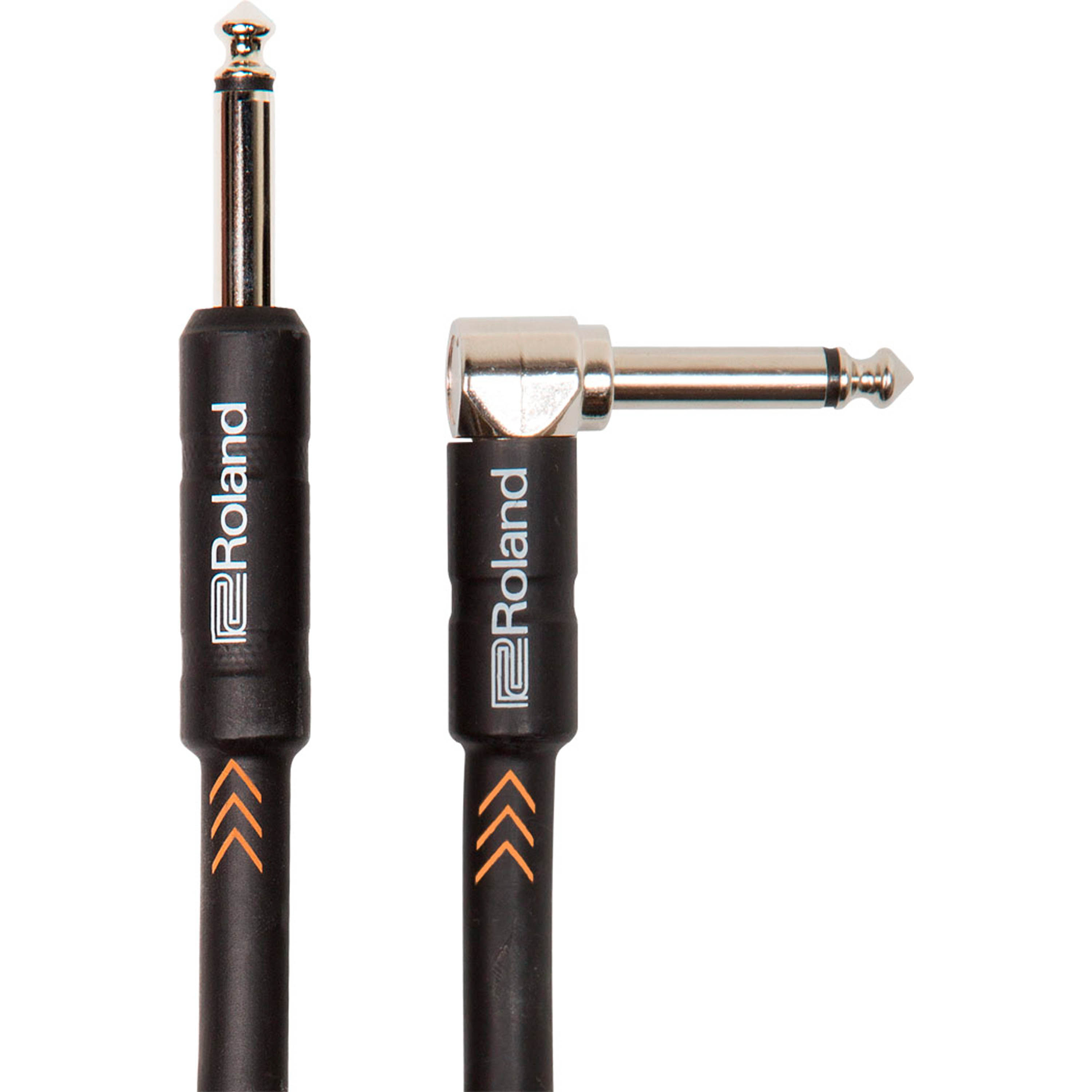 Cable instrumento 1/4 Roland Black series recto a angulado 1.5 m