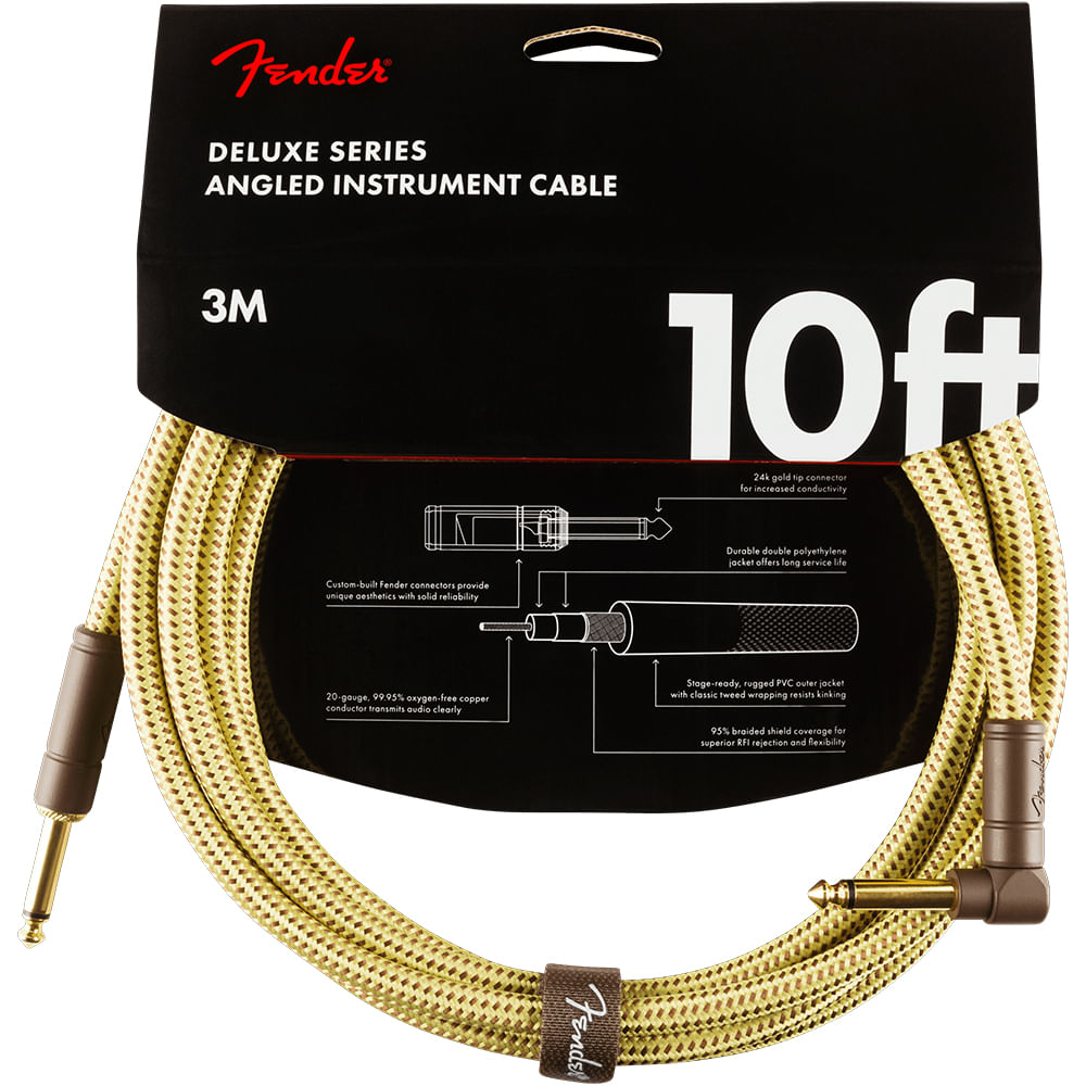 Cable Instrumento Fender Deluxe Series Tweed - 3m foto 4
