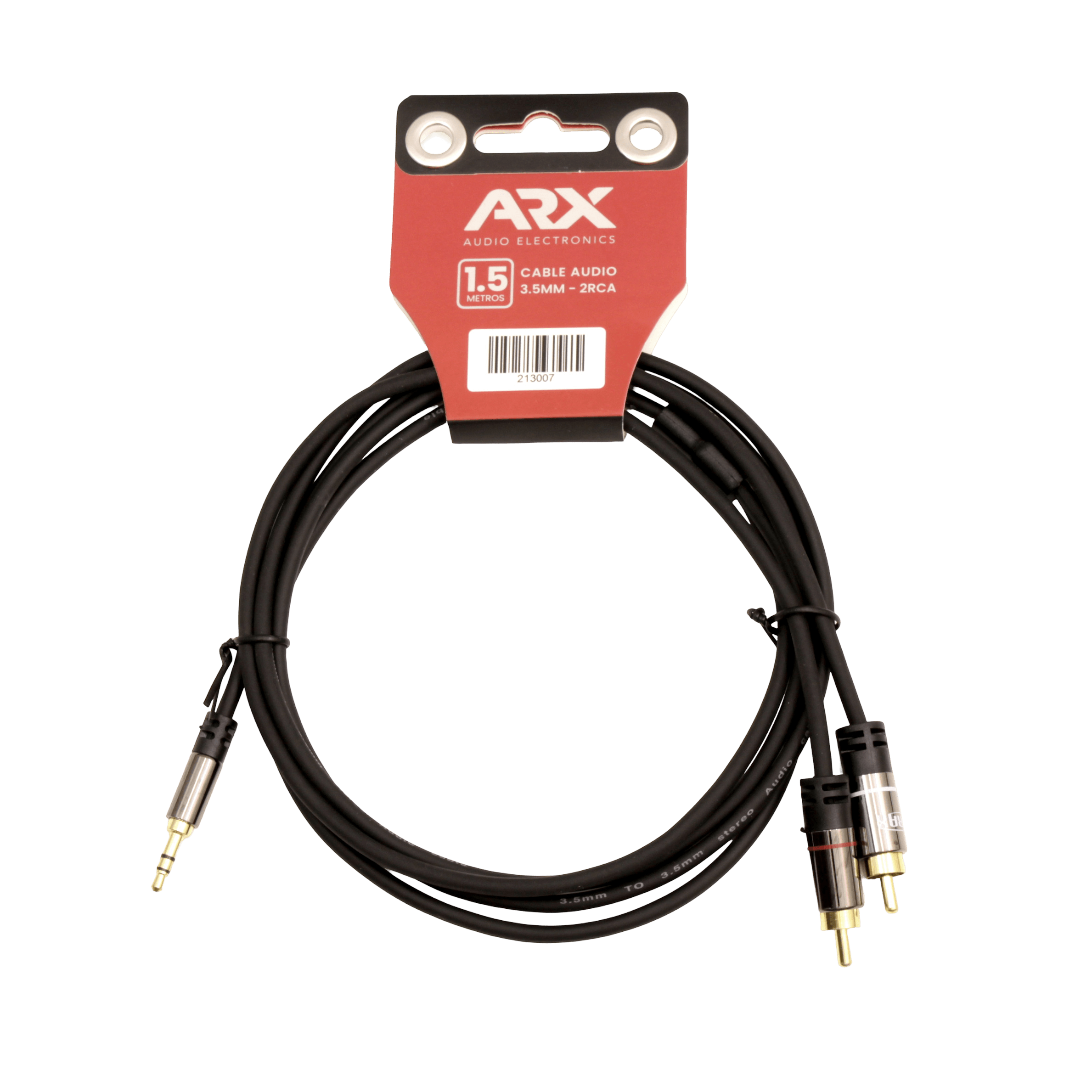 Cable miniplug 3.5mm a RCA ARX 1.5M foto 2