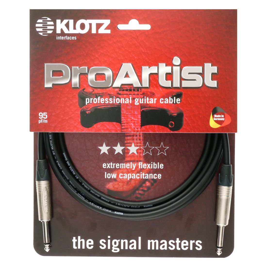 Cable para instrumento Klotz 4,5 metrosPRON045PP