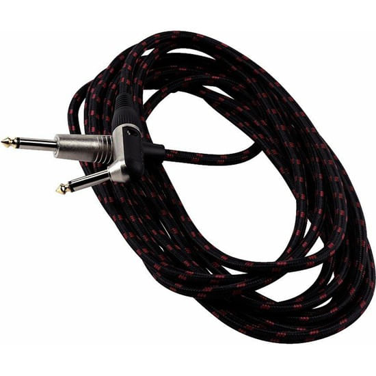 Cable para instrumento Rockcable RCL30256TC 6 metros - color negro - conector en ángulo recto foto 2