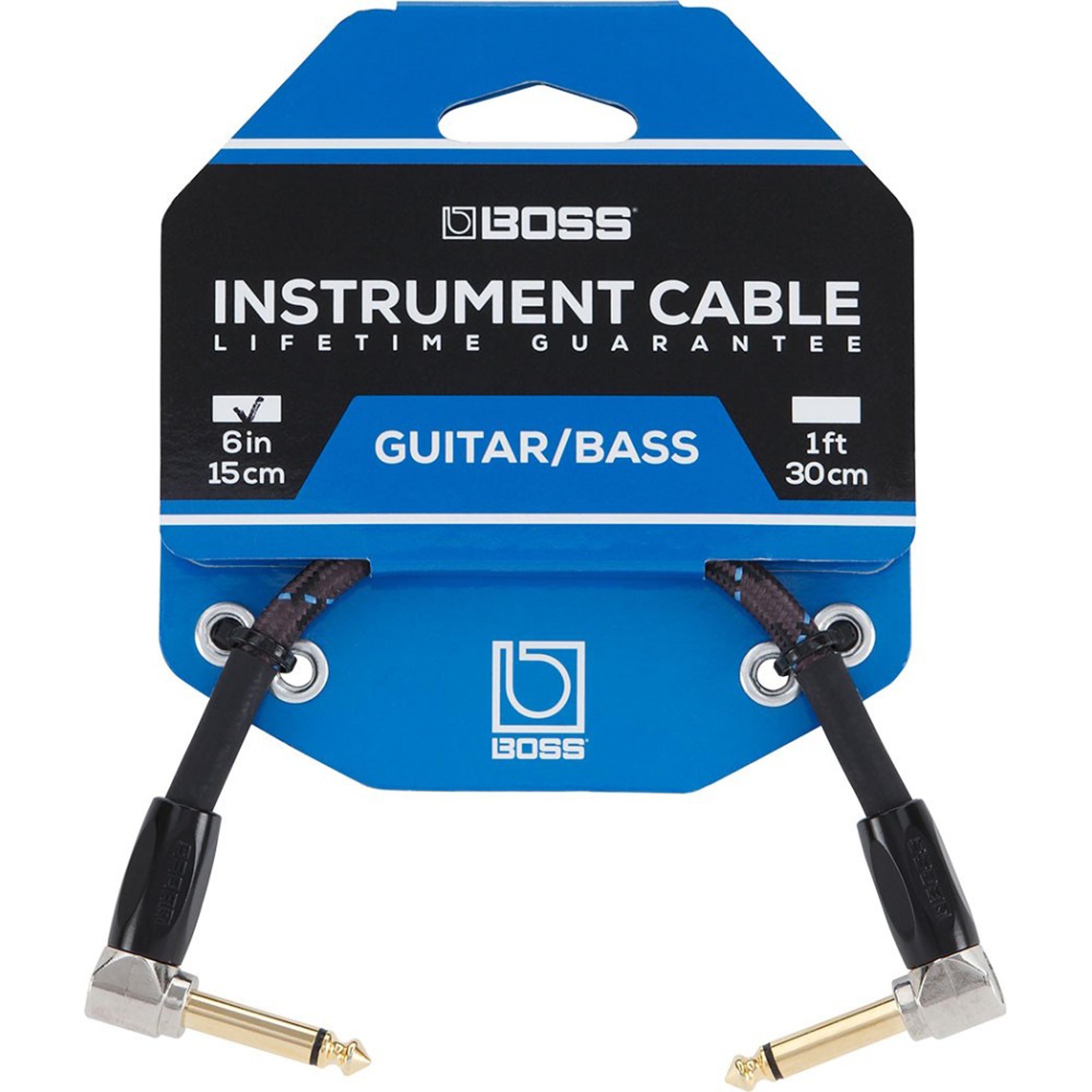 Cable patch Boss BIC-PC de 15 cm angulado / angulado