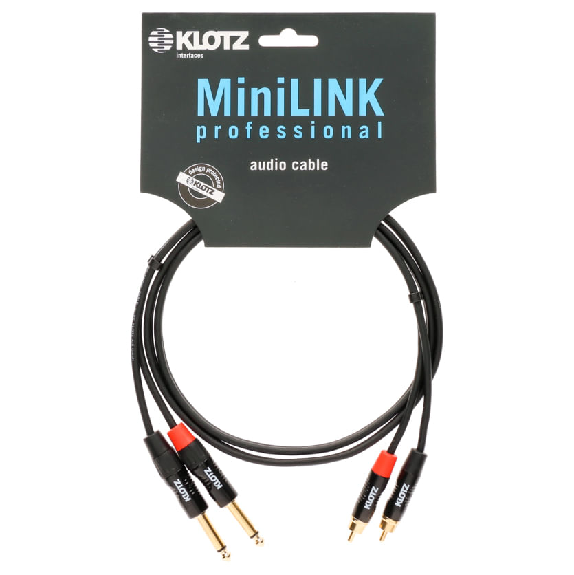 Cable stereo RCA a Jack Klotz Minilink Pro 90CM