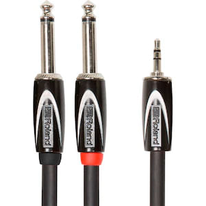 Cable TRS a TS dual Roland Black series 3 M