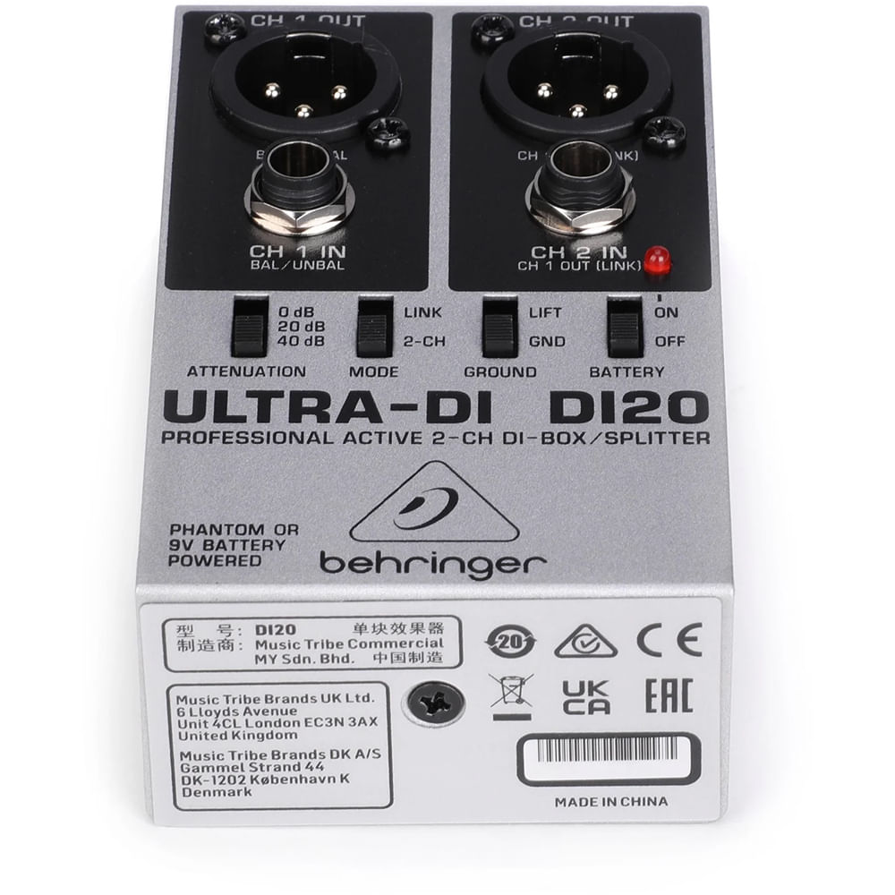 Caja Directa Activa Estéreo Behringer DI20 foto 2