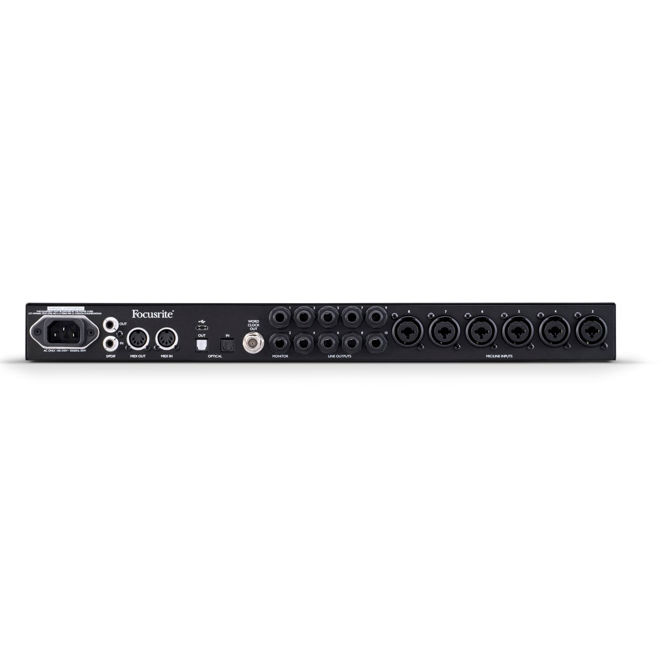 Clarett+ 8Pre Focusrite Interfaz de Audio foto 4