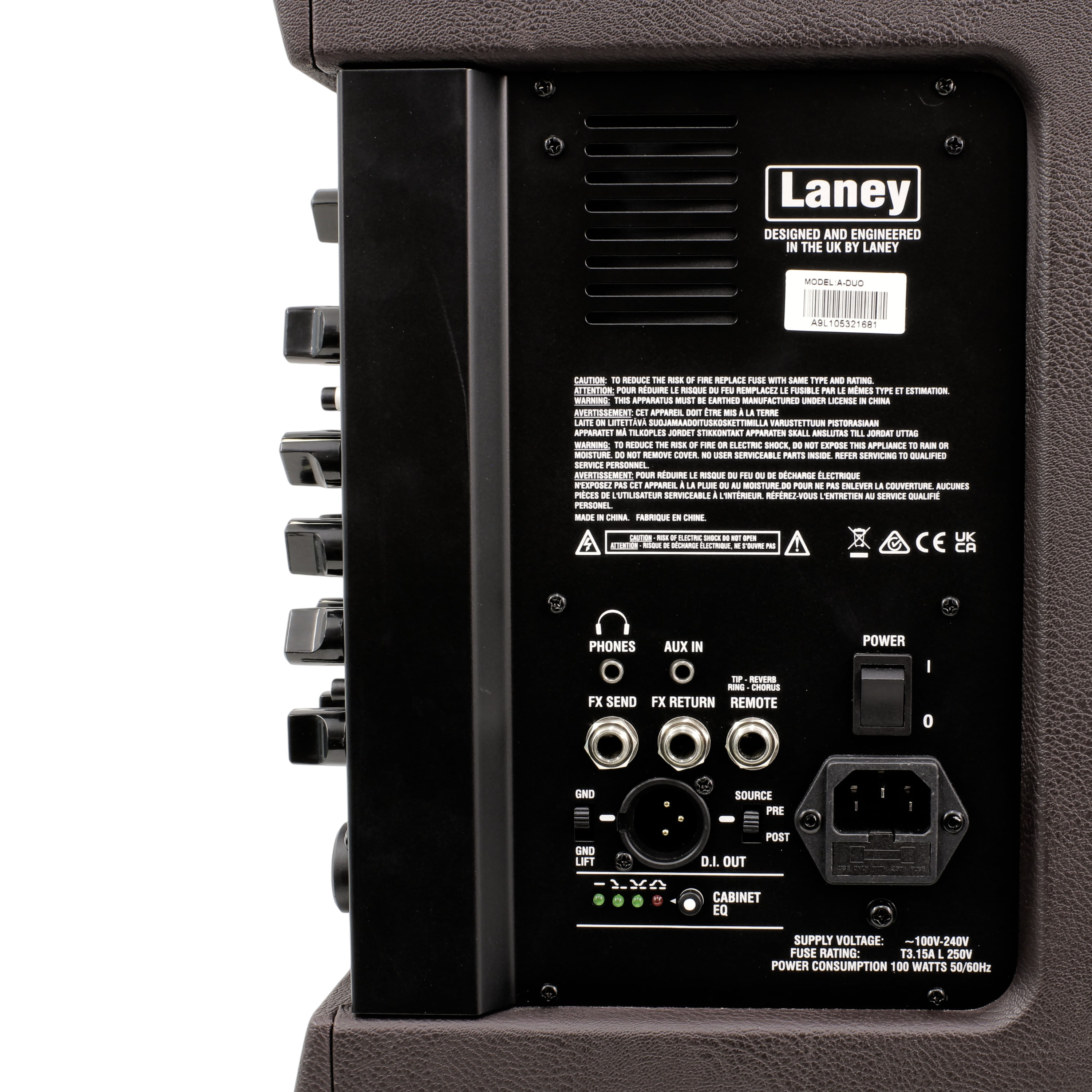 Amplificador de guitarra Laney A-DUO - 120W Acoustic foto 4