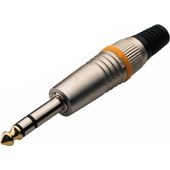 Conector jack 1/4 pulgada estéreo Rockcable RCL10003M de metal
