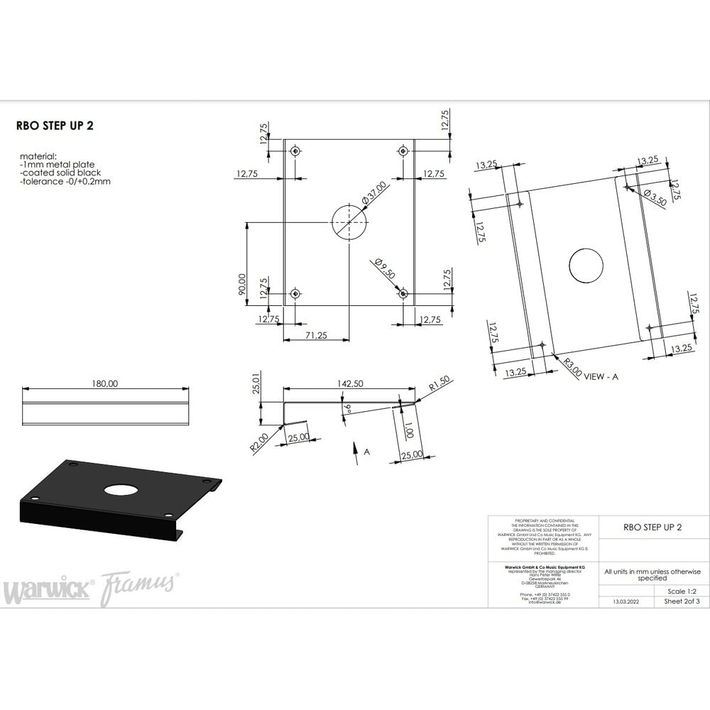 Conjunto de elevadores de pedal Rockboard foto 4