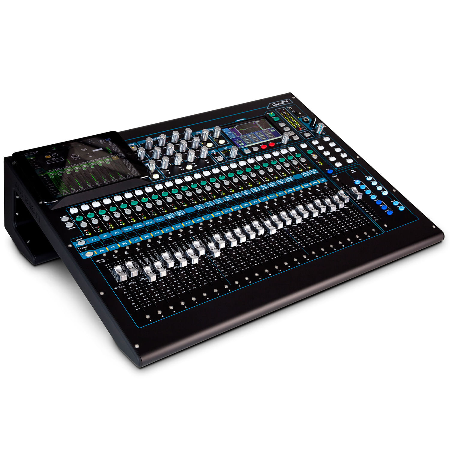 Consola Digital Allen & Heath QU-24, con Faders Motorizados