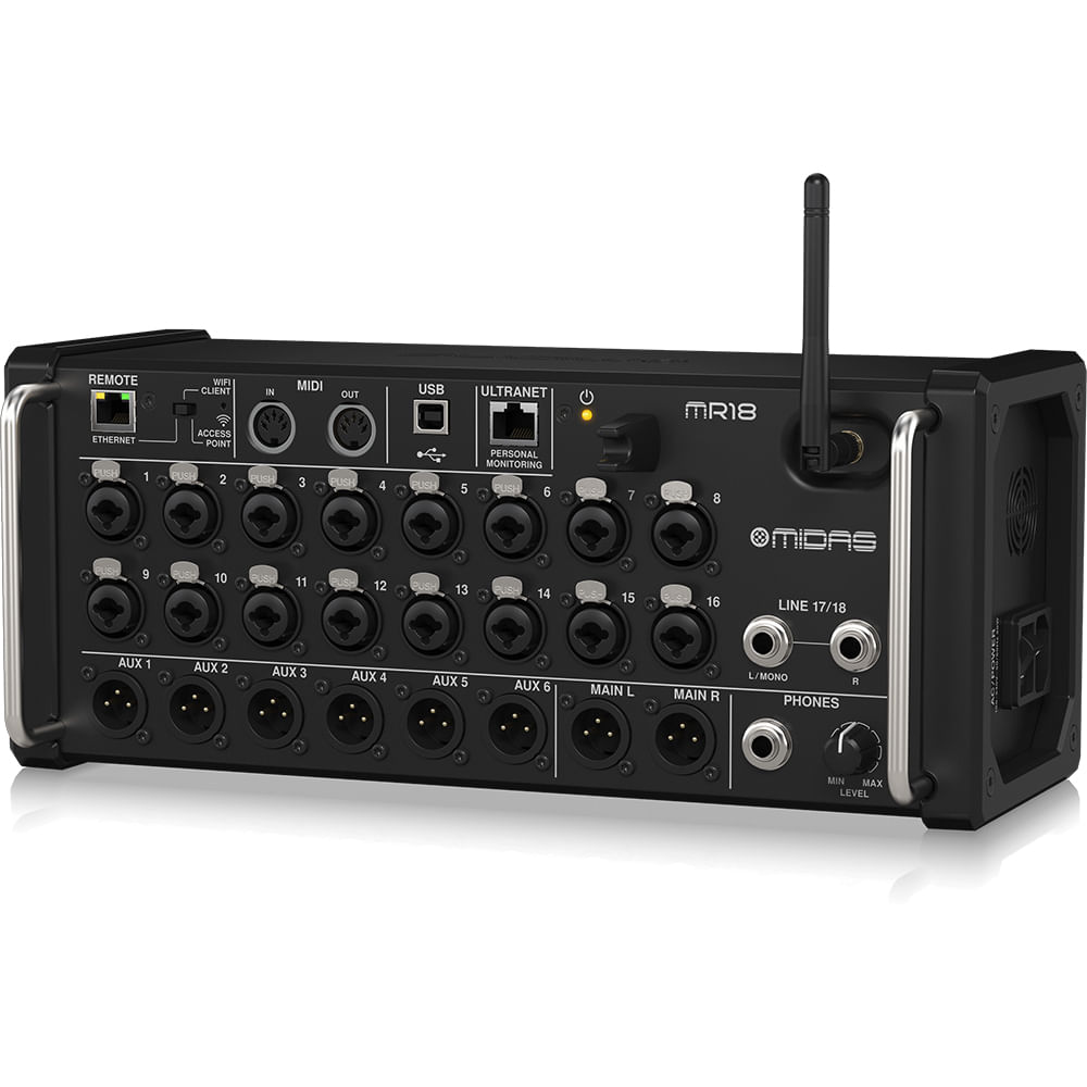 Consola Digital Con Interfaz MIDAS MR18 - 18CH - Wifi