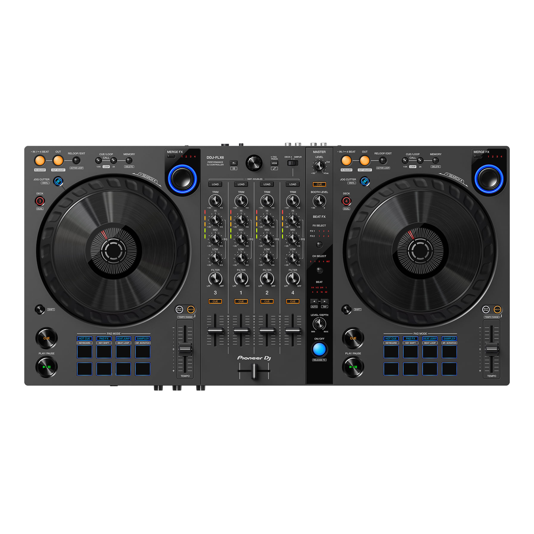 Controlador DJ Pioneer DJ DDJ-FLX6GT foto 3