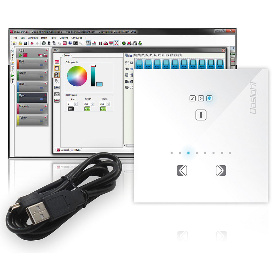 Controlador DMX Daslight DPAD 128 - white