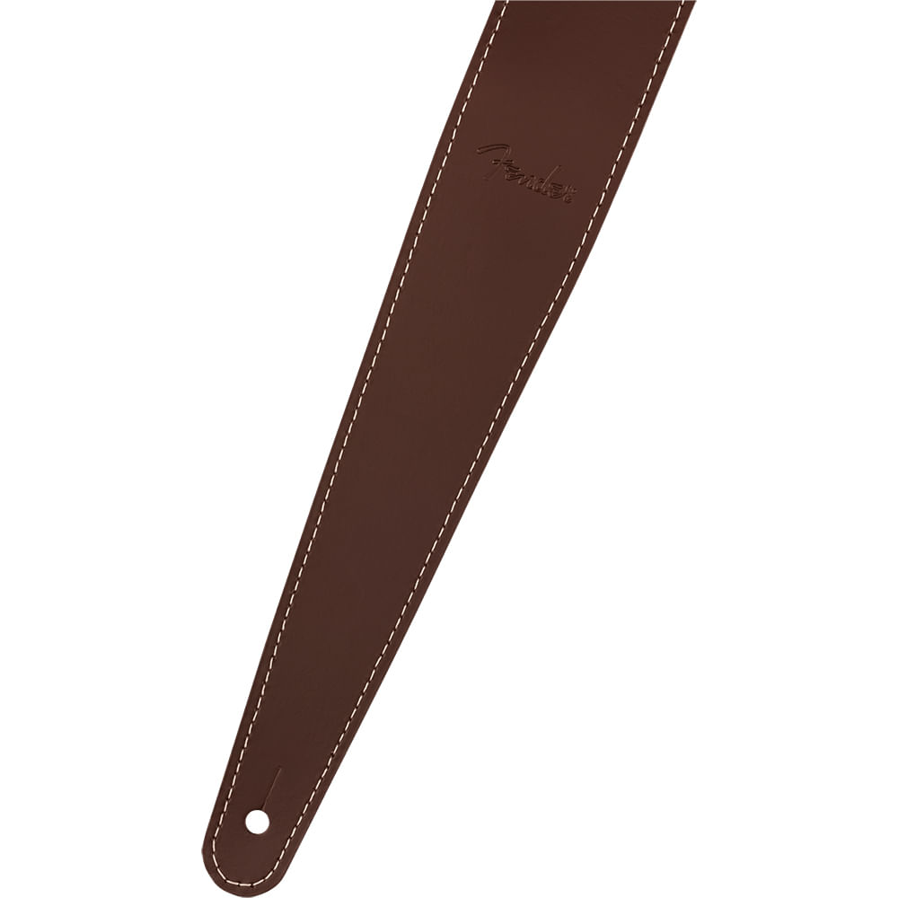 Correa De Cuero Para Guitarra Fender Essentials Leather Straps - Café foto 2